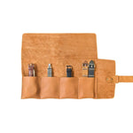 Leather Watch Roll - Large / Windsor Tan - The Black Canvas